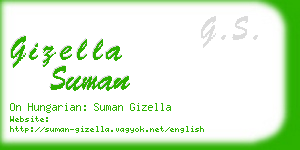 gizella suman business card